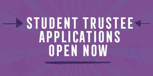 The Student Trustee Board Applications are Open Thumbnail
