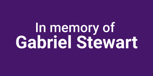 In memory of Gabriel Stewart Thumbnail